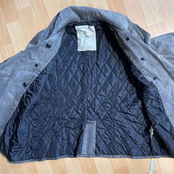 Denim & Supply Ralph Lauren Charcoal Denim Style Pea Coat Nautical Y2K - Picture 6 of 12